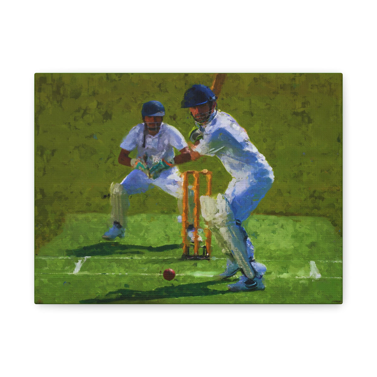 Cricket Oil Painting