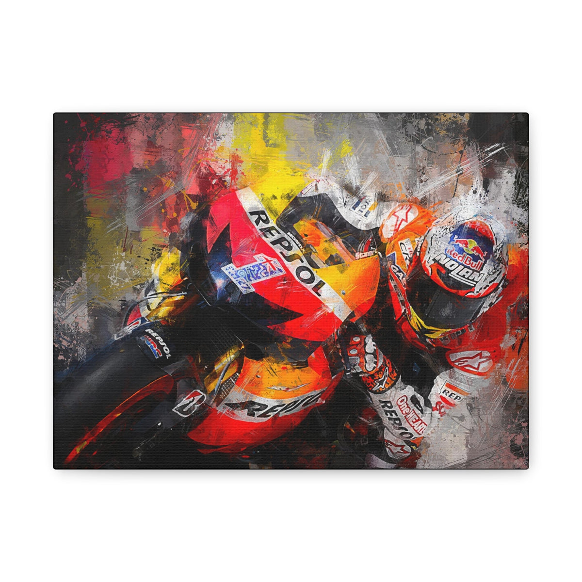 MotoGP Oil Painting