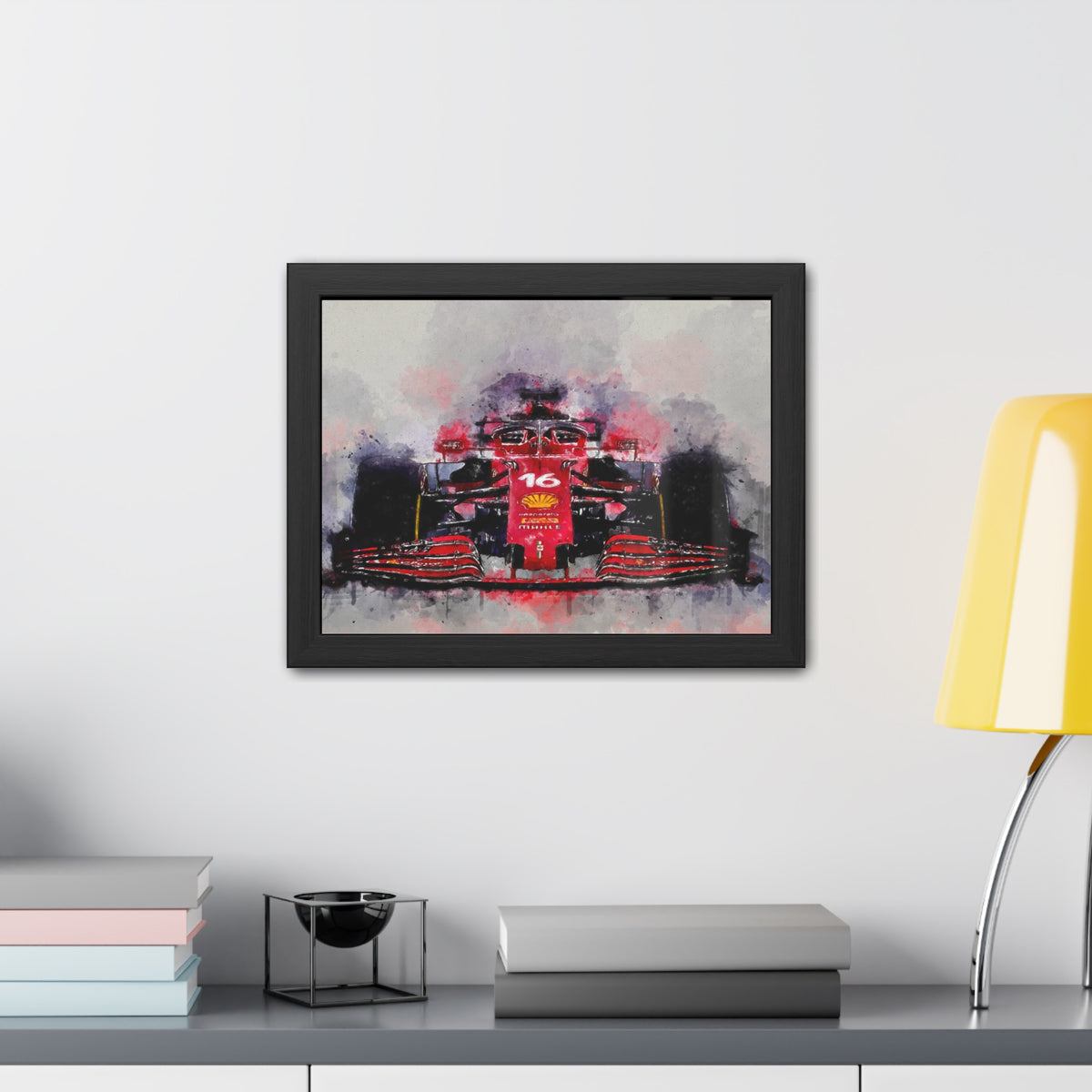 Feel the F1 Frenzy: Framed Watercolour F1 Fine Art Print Poster - Ready to Hang, Wall Art Formula One Gift.