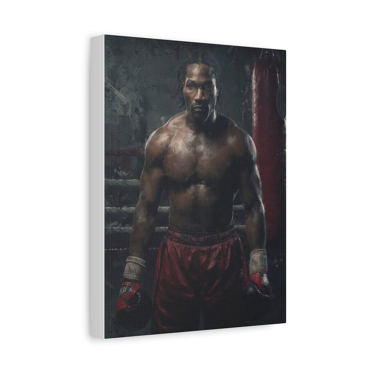 Lennox Lewis: Dynamic Boxing Brilliance - Stretched Canvas Fine Art Boxing Print Poster, Ready to Hang, Wall Art Boxing Gift (Copy)