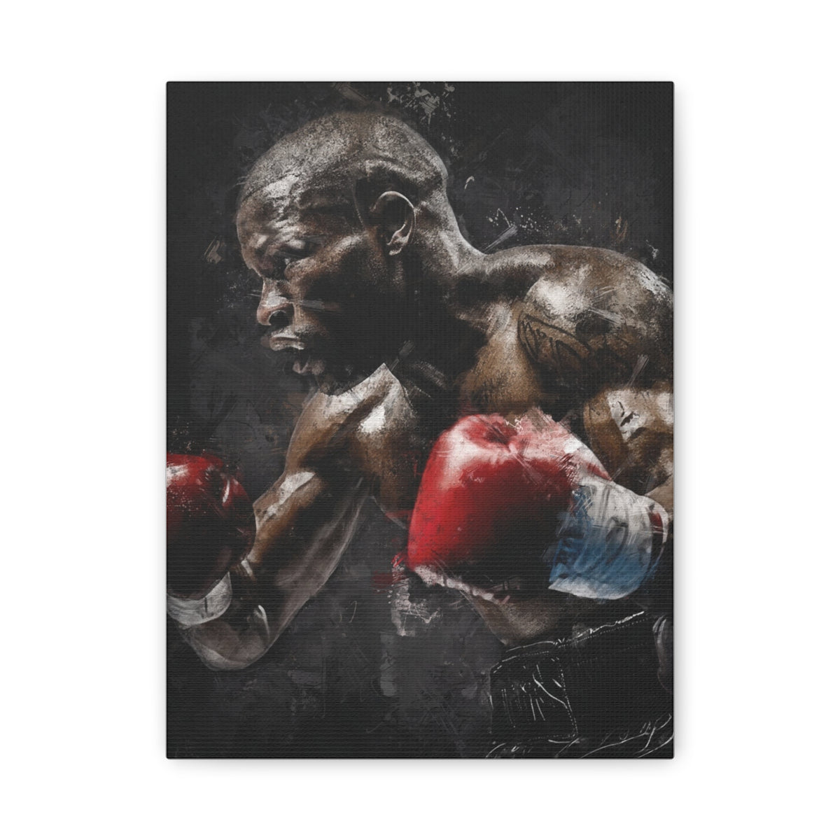 Floyd's Essence: Stretched Canvas Fine Art Boxing Print Poster,  Ready to Hang, Wall Art Boxing Gift