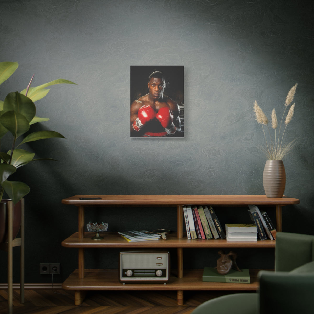 Powerful Presence: Frank Bruno - Stretched Canvas Fine Art Boxing Print Poster, Ready to Hang, Wall Art Boxing Gift