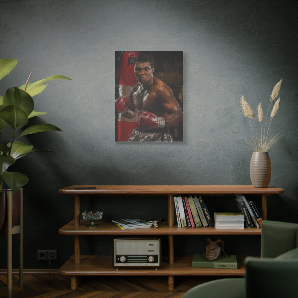 The Greatest: Muhammad Ali Stretched Canvas Fine Art Boxing Print Poster - Ready to Hang, Wall Art Boxing Gift