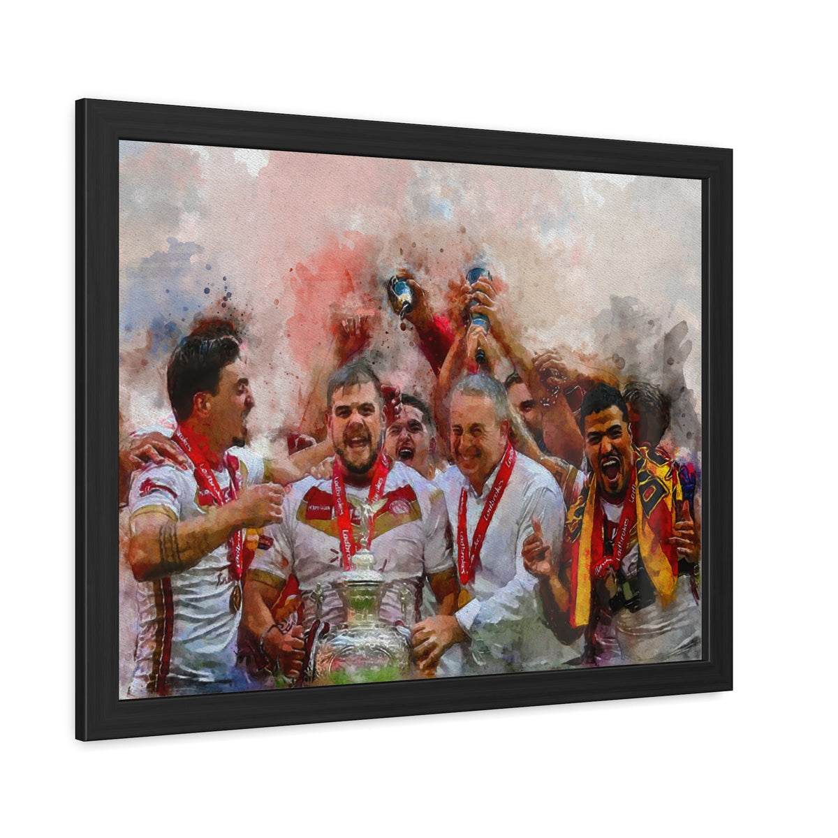 Rugby League Challenge Cup Winners 2018 Catalans Dragons Framed Art Print Poster, Ready to Hang, Dragons Fan Gift