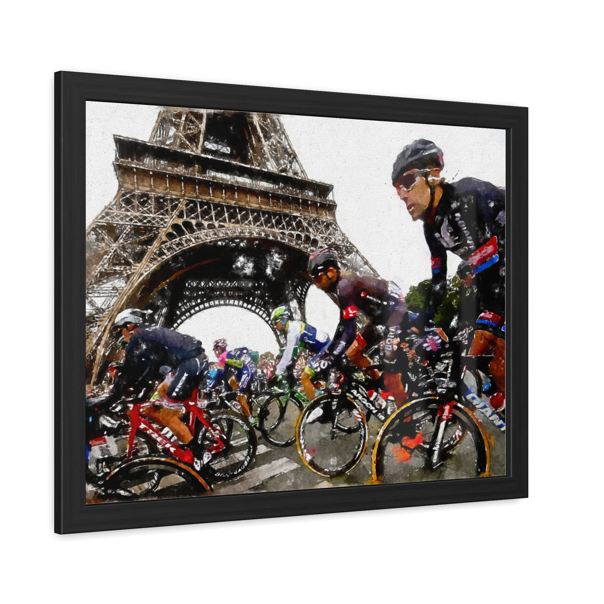 Tour de France Triumph, Dynamic Cycling Framed Wall Art Poster,  Perfect Cycling Gift and Home Decor Masterpiece