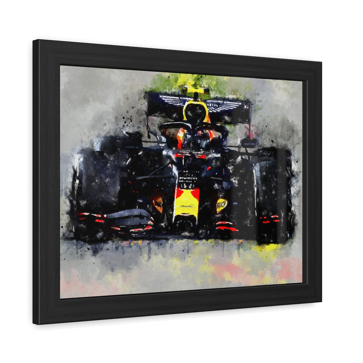 Feel the Speed: Framed Watercolour F1 Fine Art Print Poster - Ready to Hang, Wall Art Formula One Gift