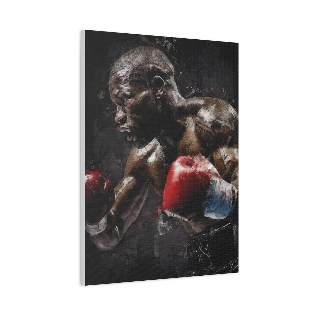 Floyd's Essence: Stretched Canvas Fine Art Boxing Print Poster,  Ready to Hang, Wall Art Boxing Gift
