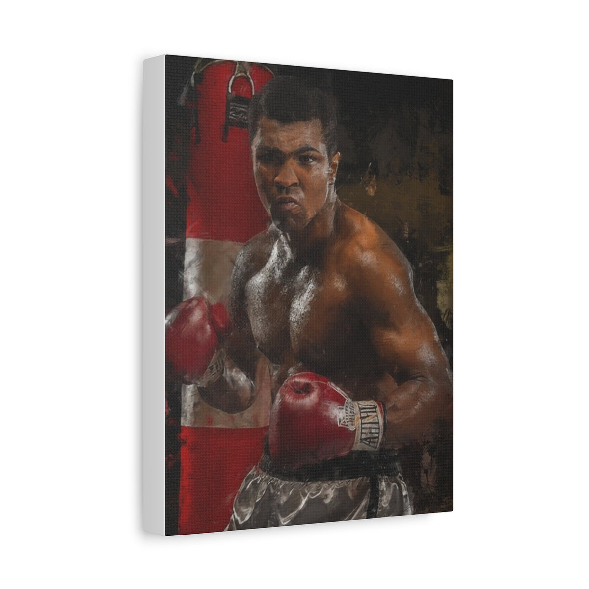 The Greatest: Muhammad Ali Stretched Canvas Fine Art Boxing Print Poster - Ready to Hang, Wall Art Boxing Gift