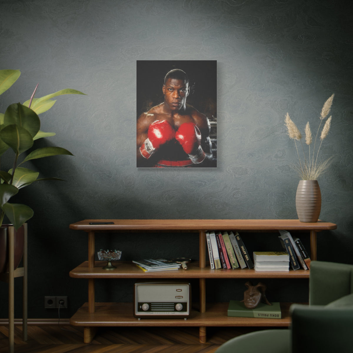 Powerful Presence: Frank Bruno - Stretched Canvas Fine Art Boxing Print Poster, Ready to Hang, Wall Art Boxing Gift