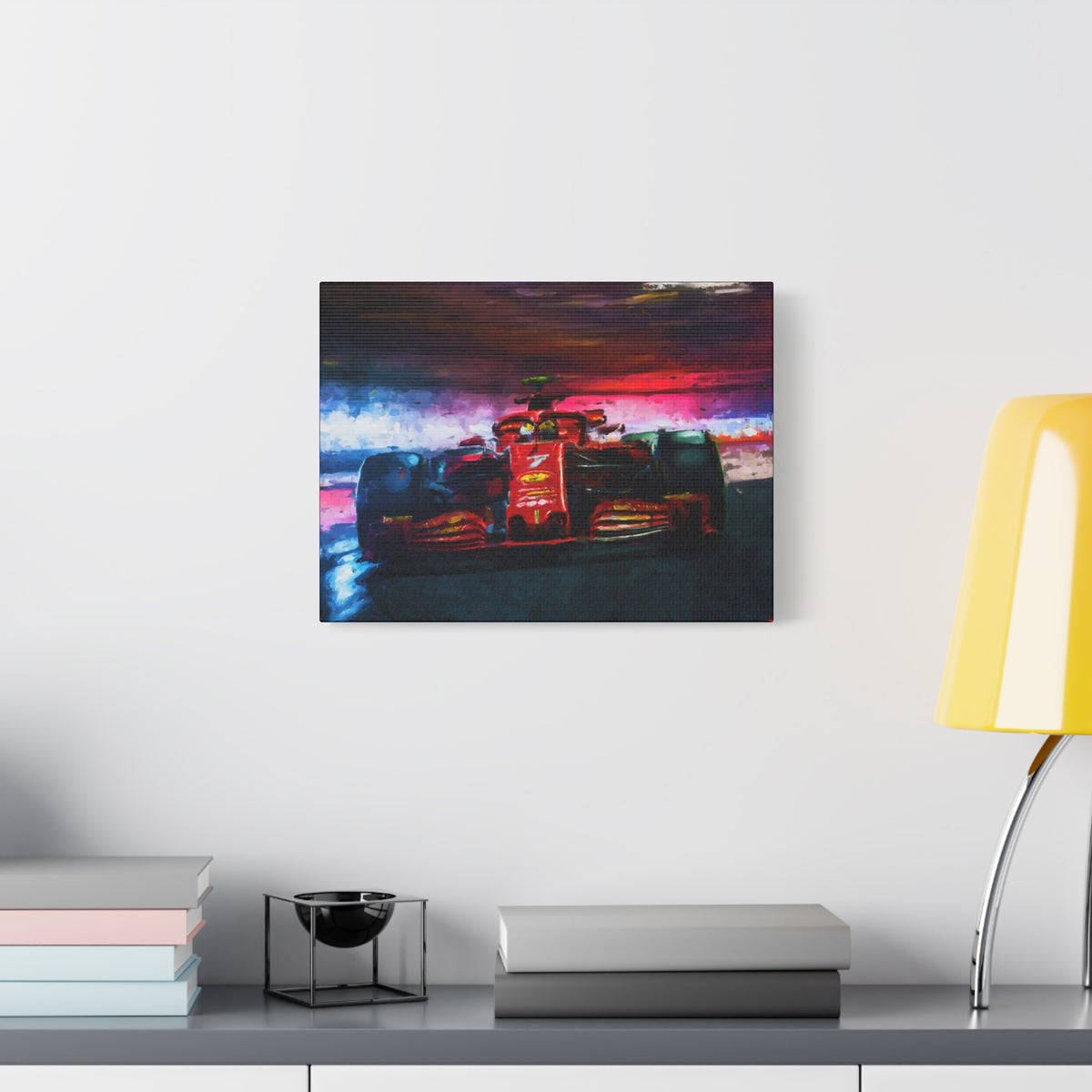 Drive into the Thrill: Formula One Racing Car Impressionist Painting Fine Art Print Poster - Ready to Hang, Formula One Gift