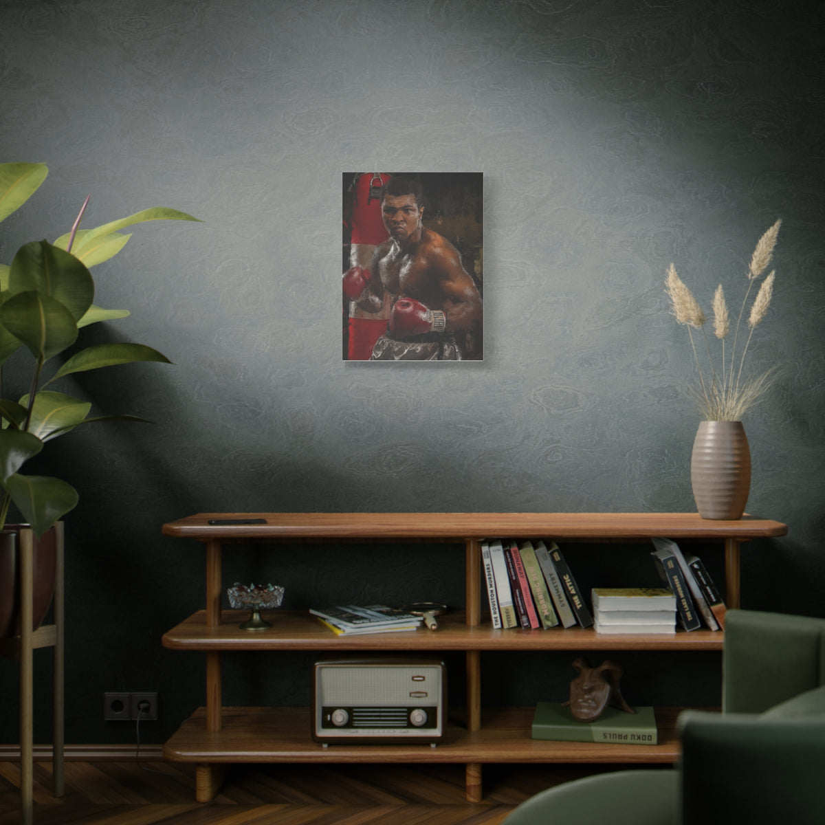 The Greatest: Muhammad Ali Stretched Canvas Fine Art Boxing Print Poster - Ready to Hang, Wall Art Boxing Gift