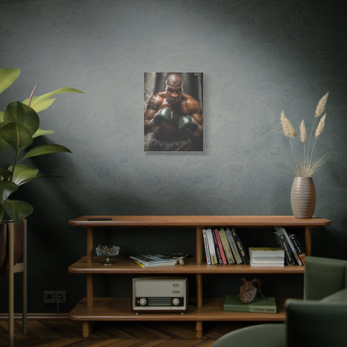 Iron Mike Tyson: Expressive Canvas Fine Art Print Poster - Ready to Hang, Wall Art Boxing Gift