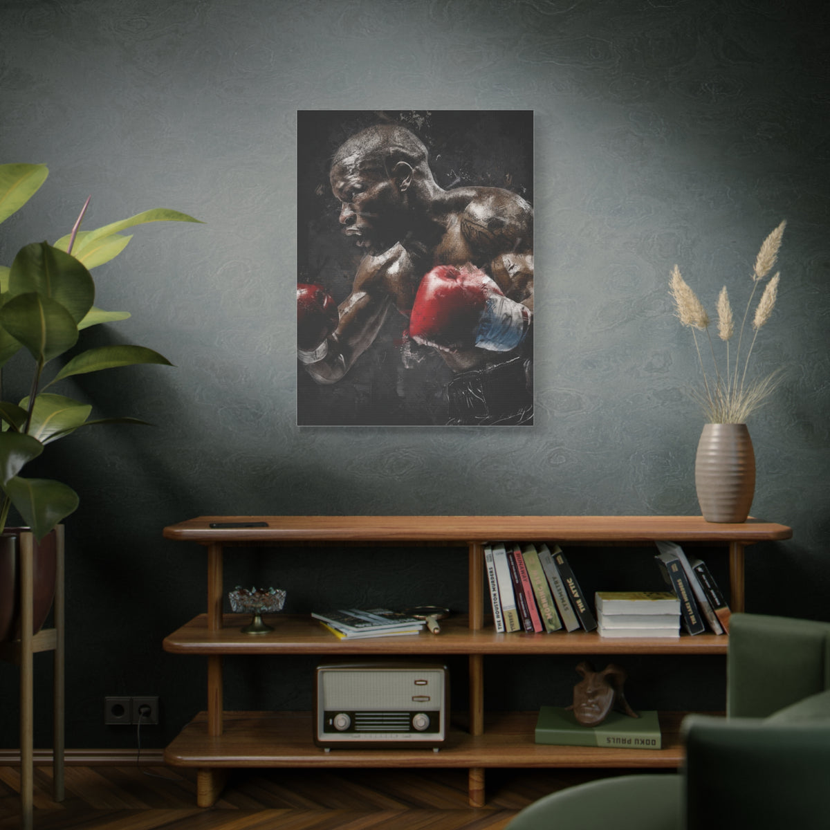 Floyd's Essence: Stretched Canvas Fine Art Boxing Print Poster,  Ready to Hang, Wall Art Boxing Gift