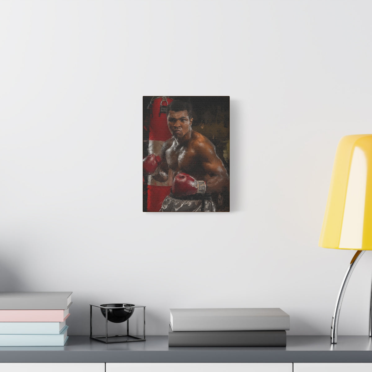 The Greatest: Muhammad Ali Stretched Canvas Fine Art Boxing Print Poster - Ready to Hang, Wall Art Boxing Gift