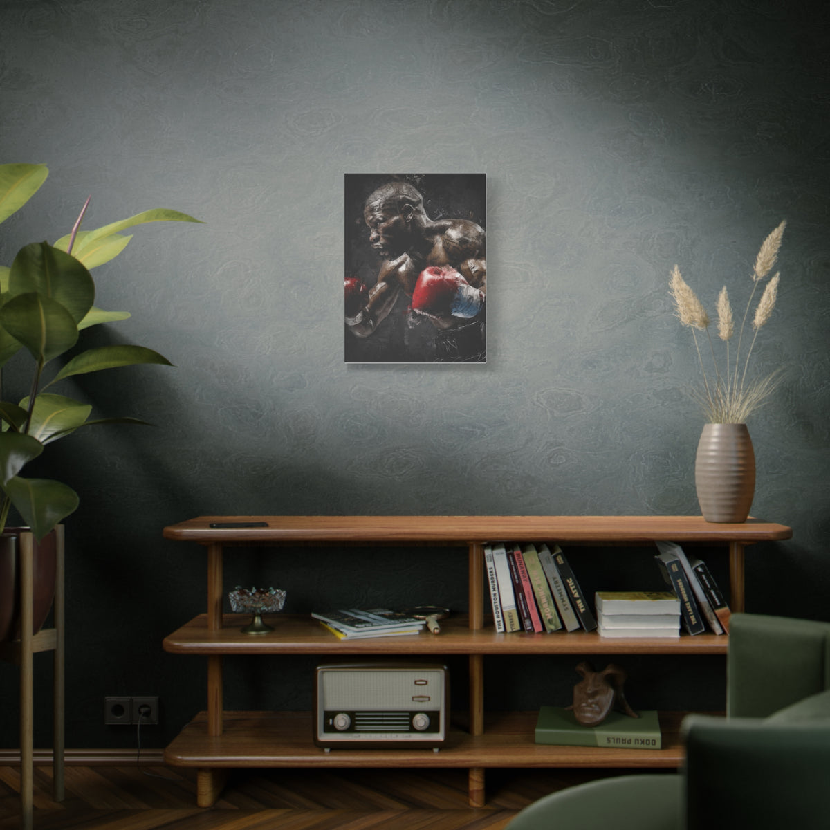 Floyd's Essence: Stretched Canvas Fine Art Boxing Print Poster,  Ready to Hang, Wall Art Boxing Gift