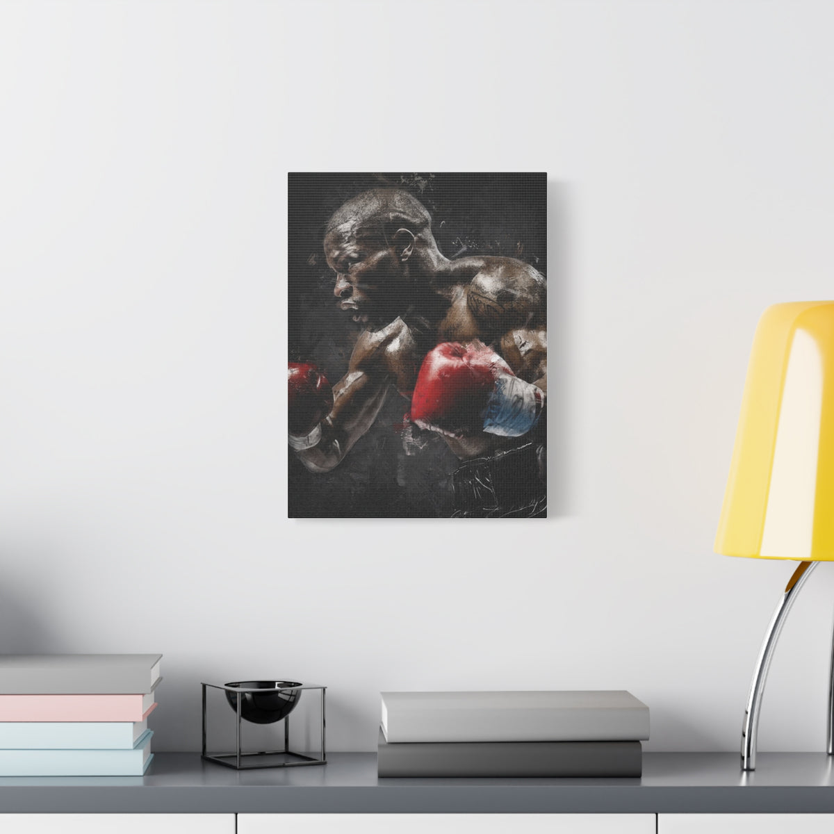 Floyd's Essence: Stretched Canvas Fine Art Boxing Print Poster,  Ready to Hang, Wall Art Boxing Gift