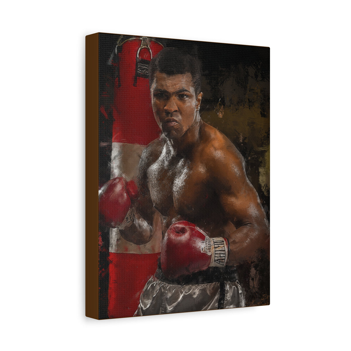 The Greatest: Muhammad Ali Stretched Canvas Fine Art Boxing Print Poster - Ready to Hang, Wall Art Boxing Gift