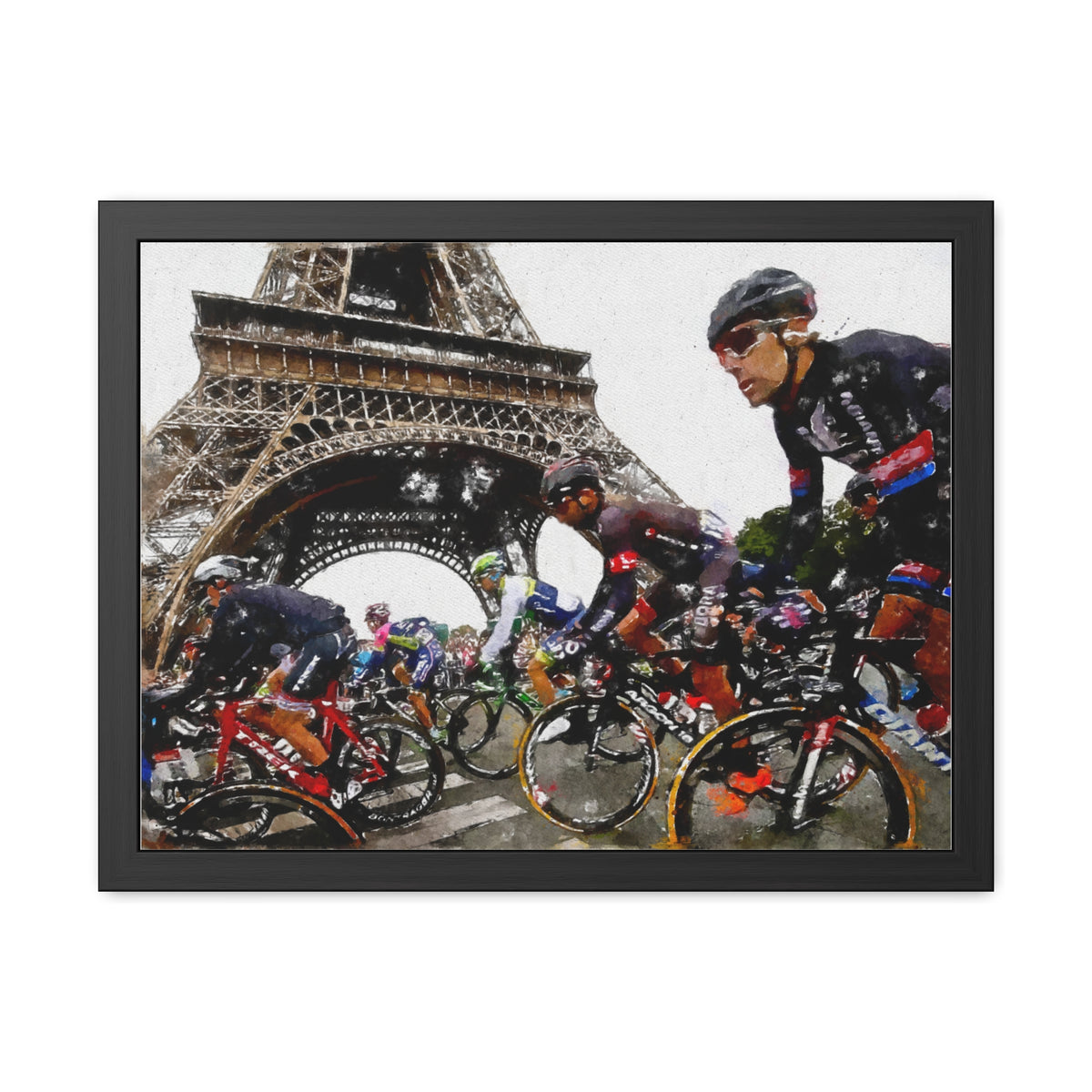Tour de France Triumph, Dynamic Cycling Framed Wall Art Poster,  Perfect Cycling Gift and Home Decor Masterpiece