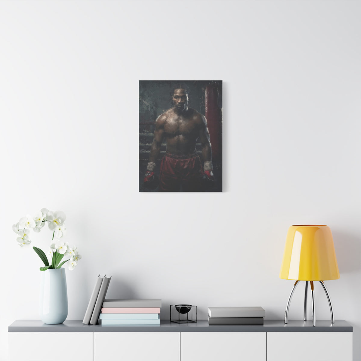 Lennox Lewis: Dynamic Boxing Brilliance - Stretched Canvas Fine Art Boxing Print Poster, Ready to Hang, Wall Art Boxing Gift (Copy)