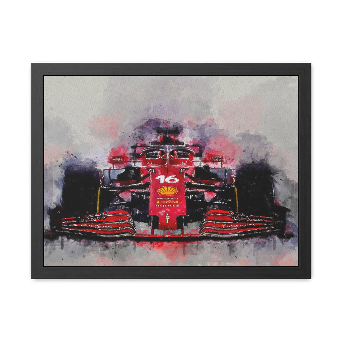 Feel the F1 Frenzy: Framed Watercolour F1 Fine Art Print Poster - Ready to Hang, Wall Art Formula One Gift.