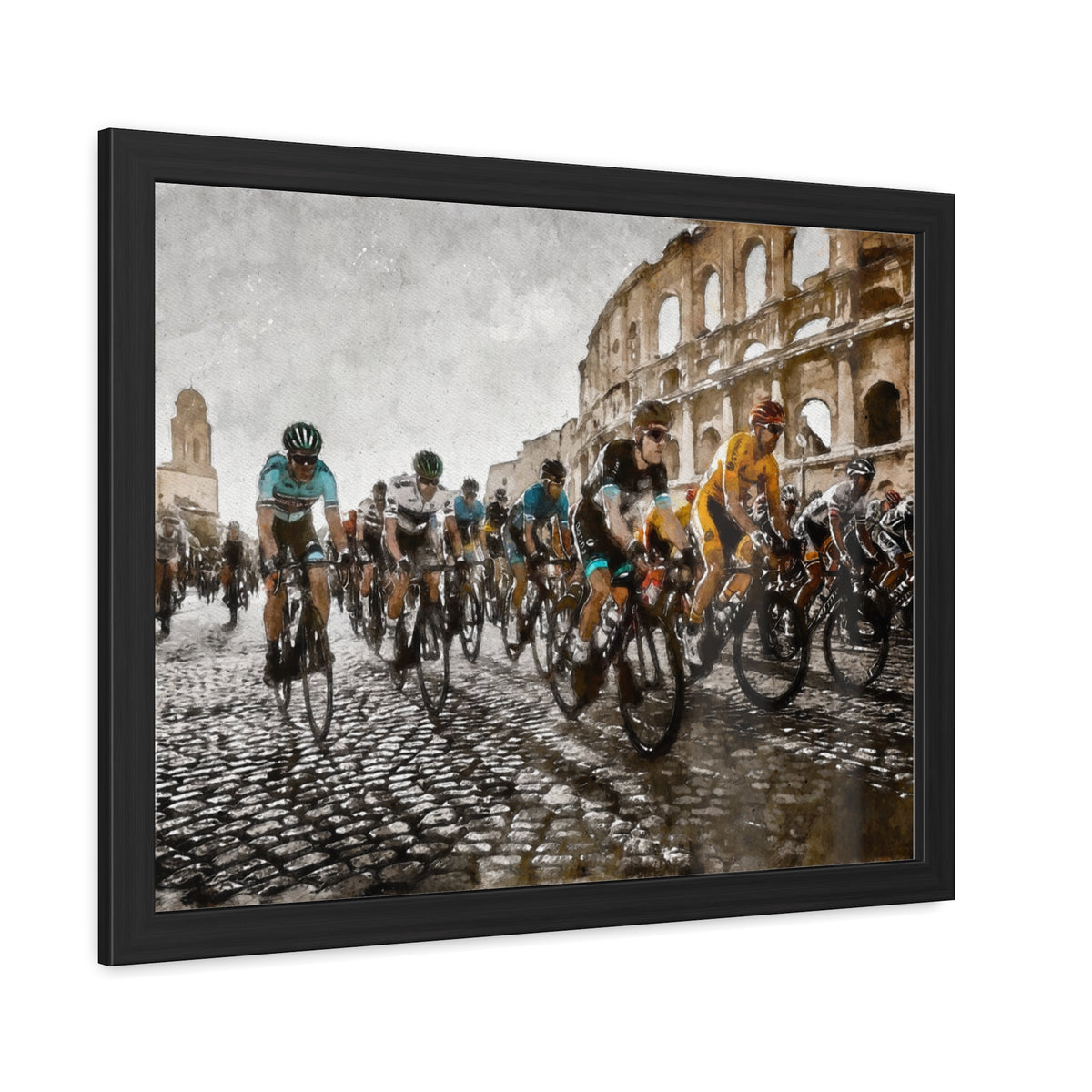 Ride with Style, Giro d'Italia Art Print Poster, A Striking Tribute to Cycling Passion and a Perfect Home Accent
