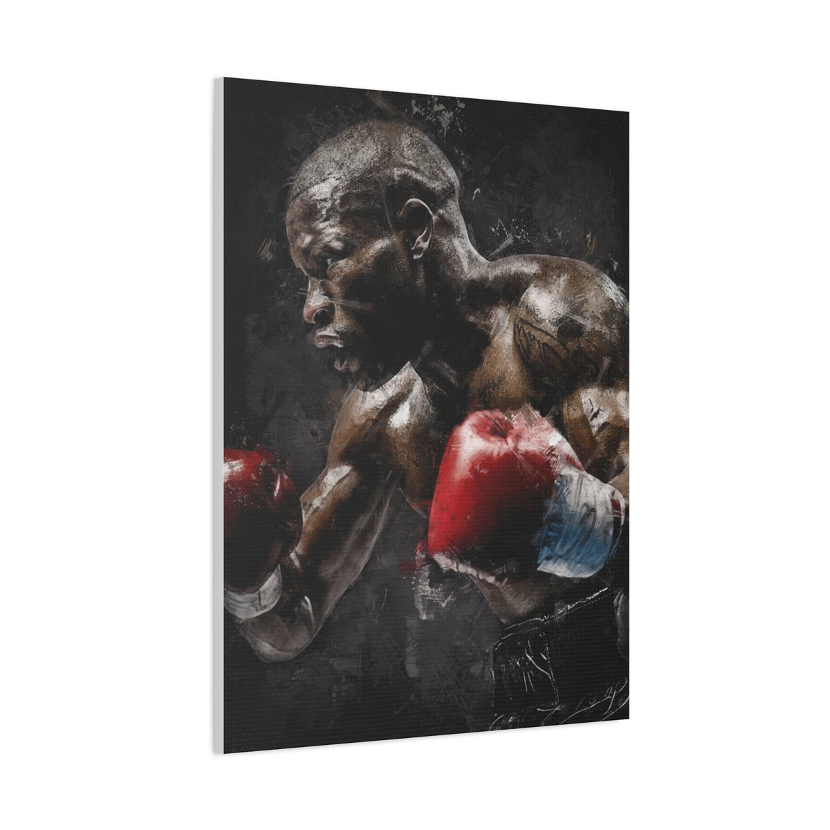 Floyd's Essence: Stretched Canvas Fine Art Boxing Print Poster,  Ready to Hang, Wall Art Boxing Gift