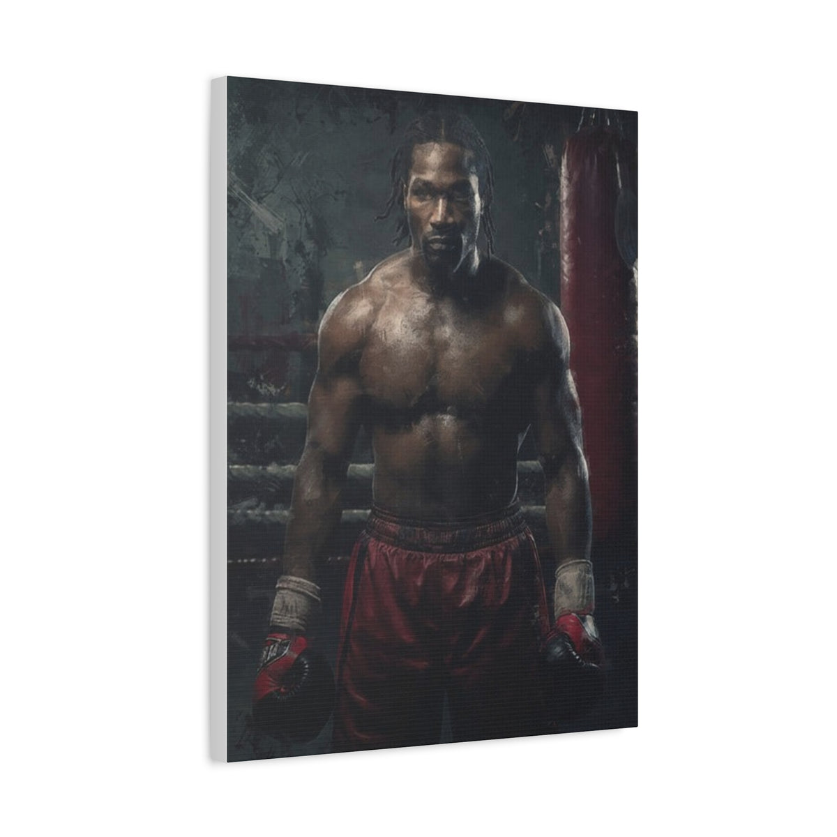 Lennox Lewis: Dynamic Boxing Brilliance - Stretched Canvas Fine Art Boxing Print Poster, Ready to Hang, Wall Art Boxing Gift (Copy)