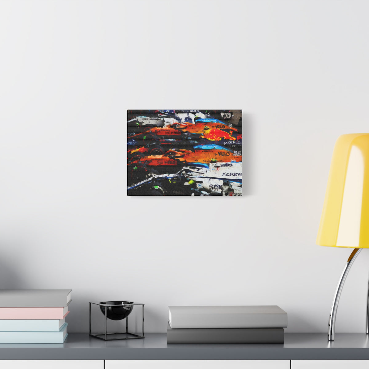 Feel the Roar: Stretched Canvas Fine Art F1 Print Poster - Ready to Hang, Wall Art Formula One Gift