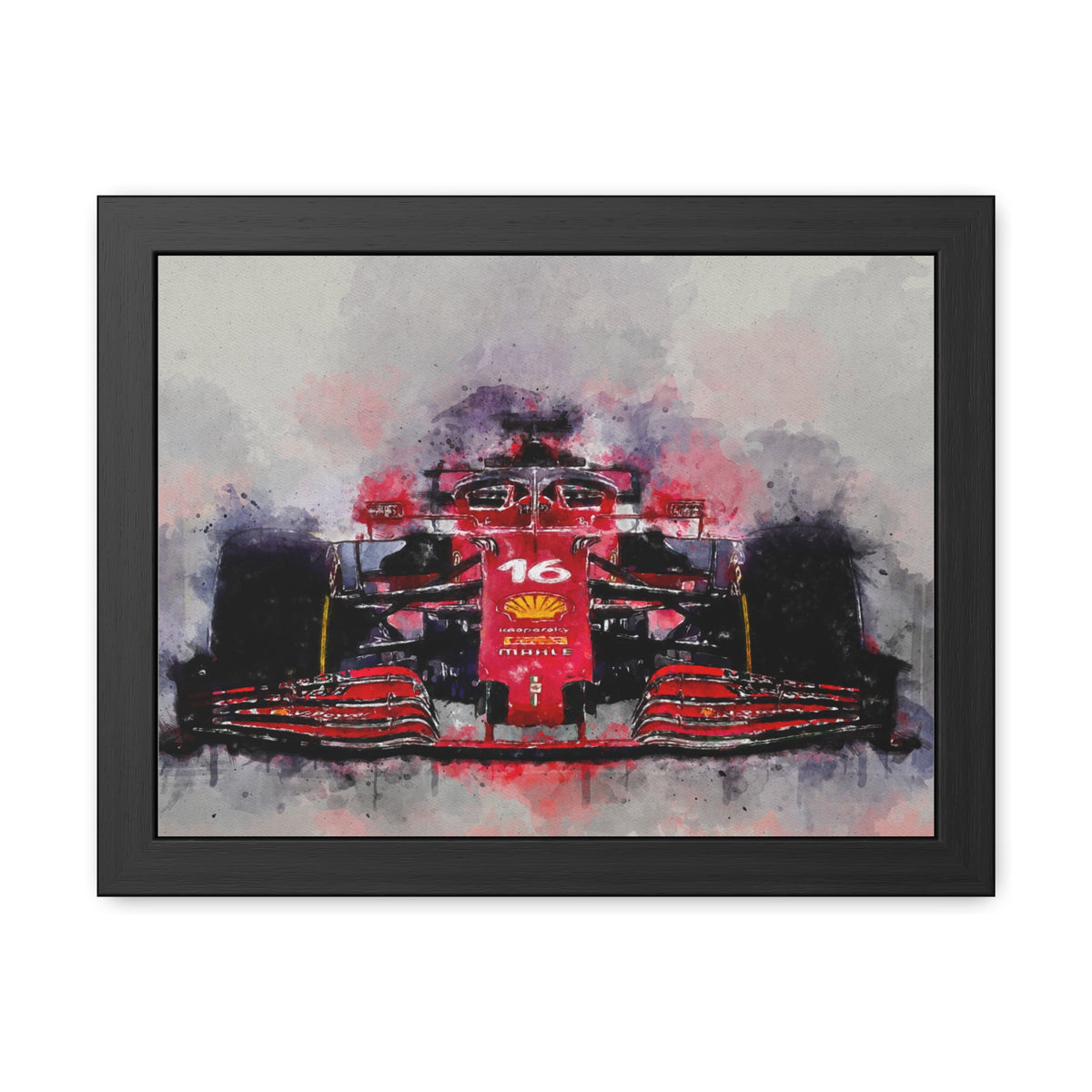 Feel the F1 Frenzy: Framed Watercolour F1 Fine Art Print Poster - Ready to Hang, Wall Art Formula One Gift.