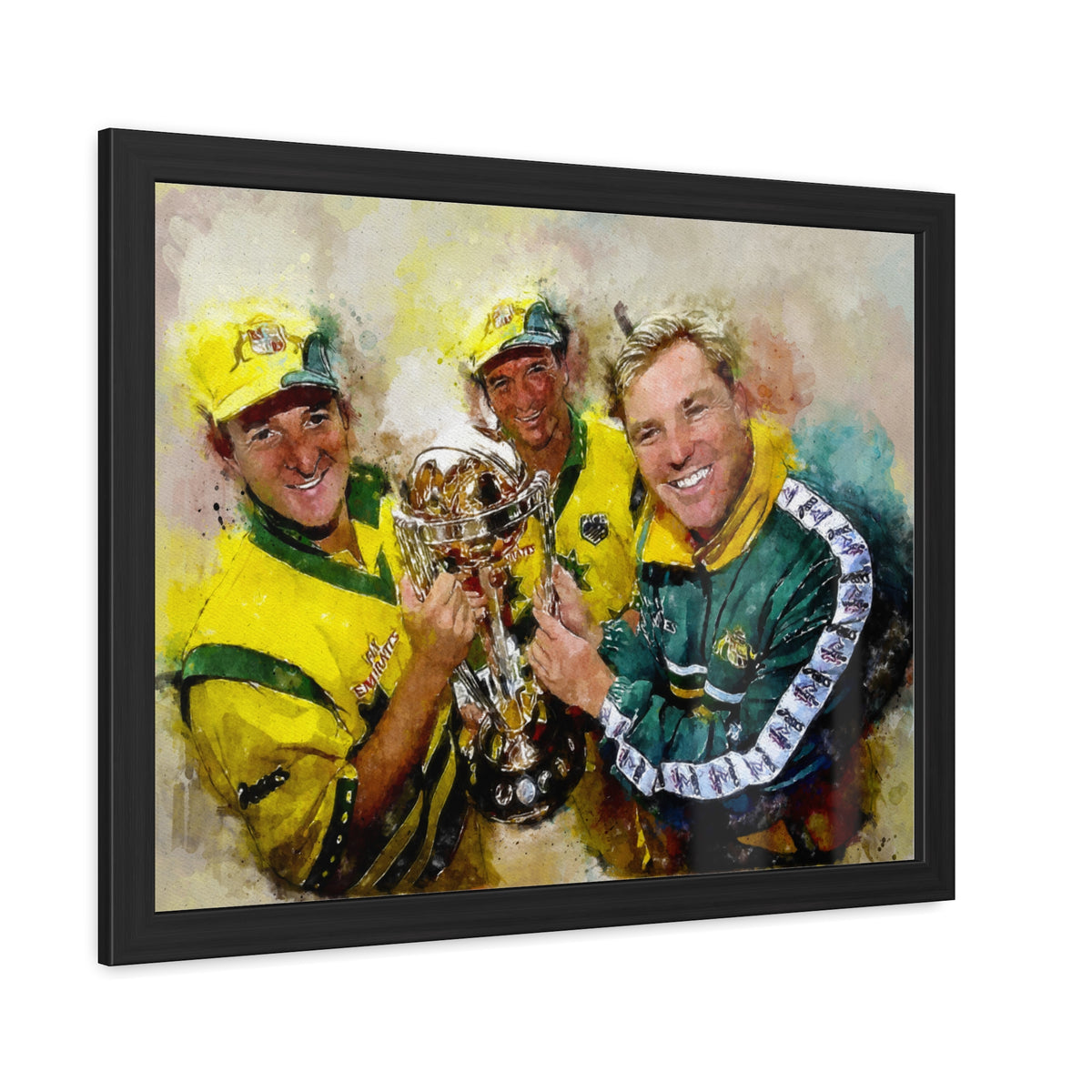1999 Cricket World Cup Triumph: Australia's Victory in Watercolour - Fine Art Print, Ready to Hang Wall Art Cricket Gift