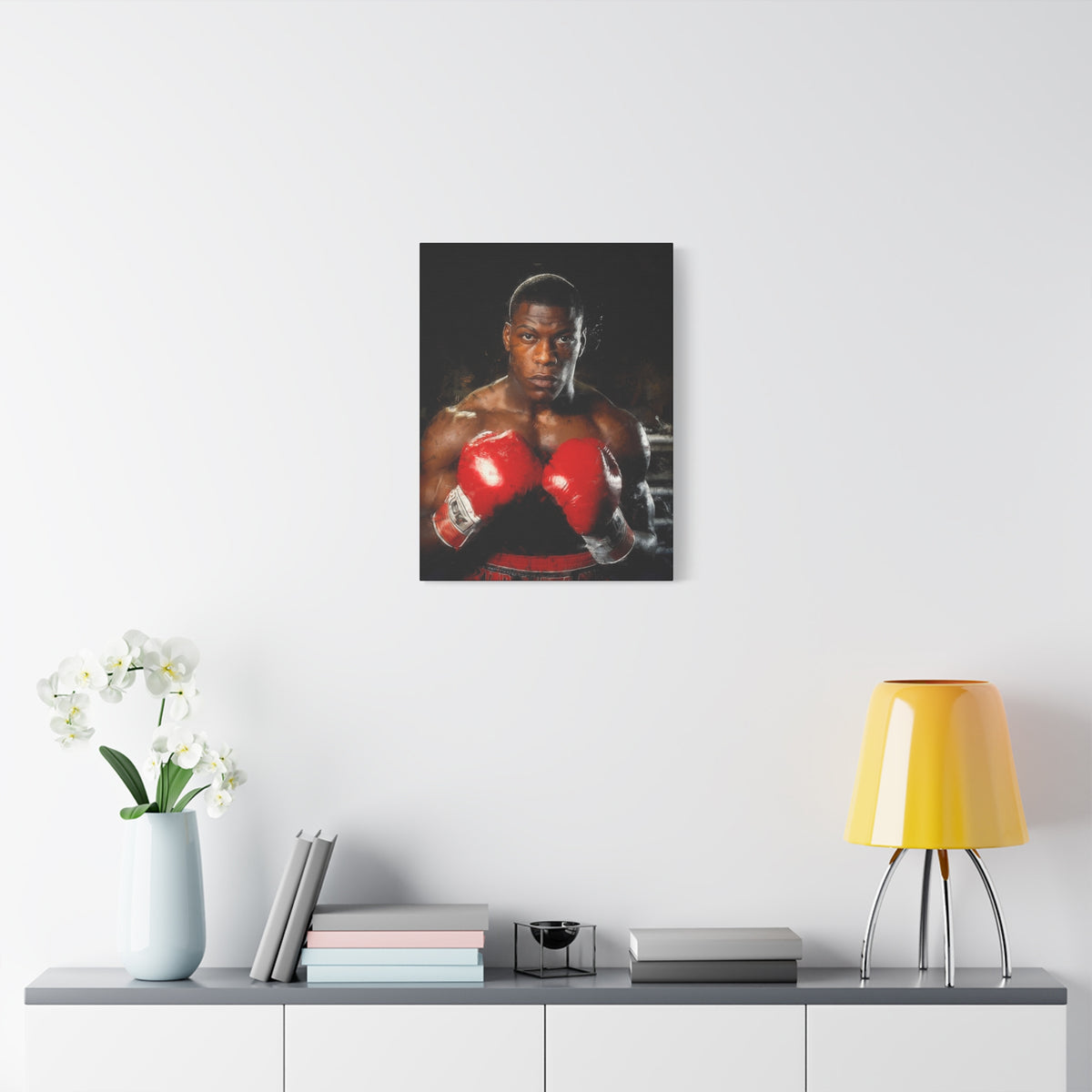 Powerful Presence: Frank Bruno - Stretched Canvas Fine Art Boxing Print Poster, Ready to Hang, Wall Art Boxing Gift