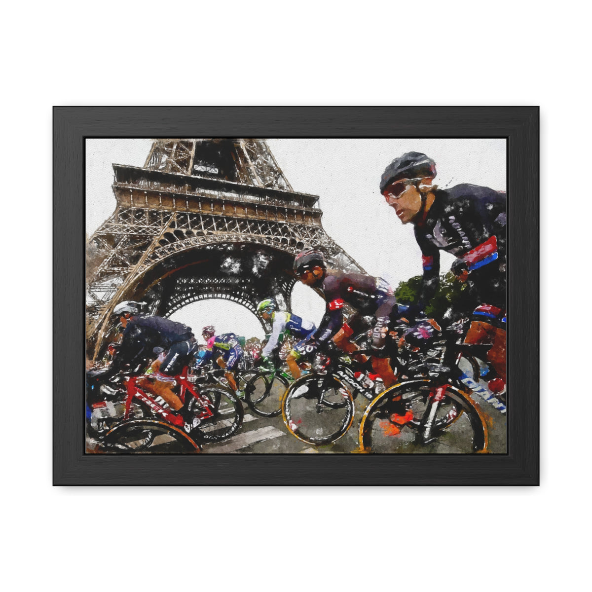 Tour de France Triumph, Dynamic Cycling Framed Wall Art Poster,  Perfect Cycling Gift and Home Decor Masterpiece