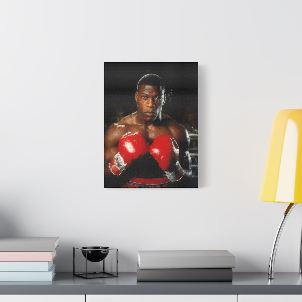 Powerful Presence: Frank Bruno - Stretched Canvas Fine Art Boxing Print Poster, Ready to Hang, Wall Art Boxing Gift