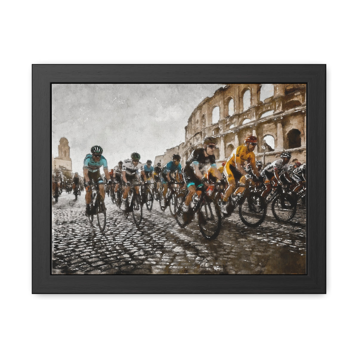 Ride with Style, Giro d'Italia Art Print Poster, A Striking Tribute to Cycling Passion and a Perfect Home Accent