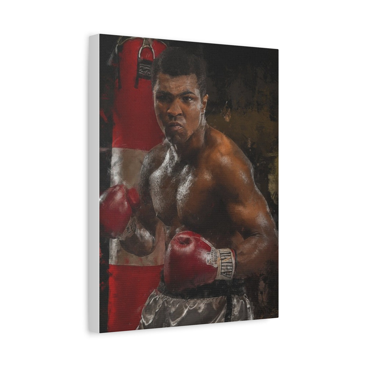 The Greatest: Muhammad Ali Stretched Canvas Fine Art Boxing Print Poster - Ready to Hang, Wall Art Boxing Gift