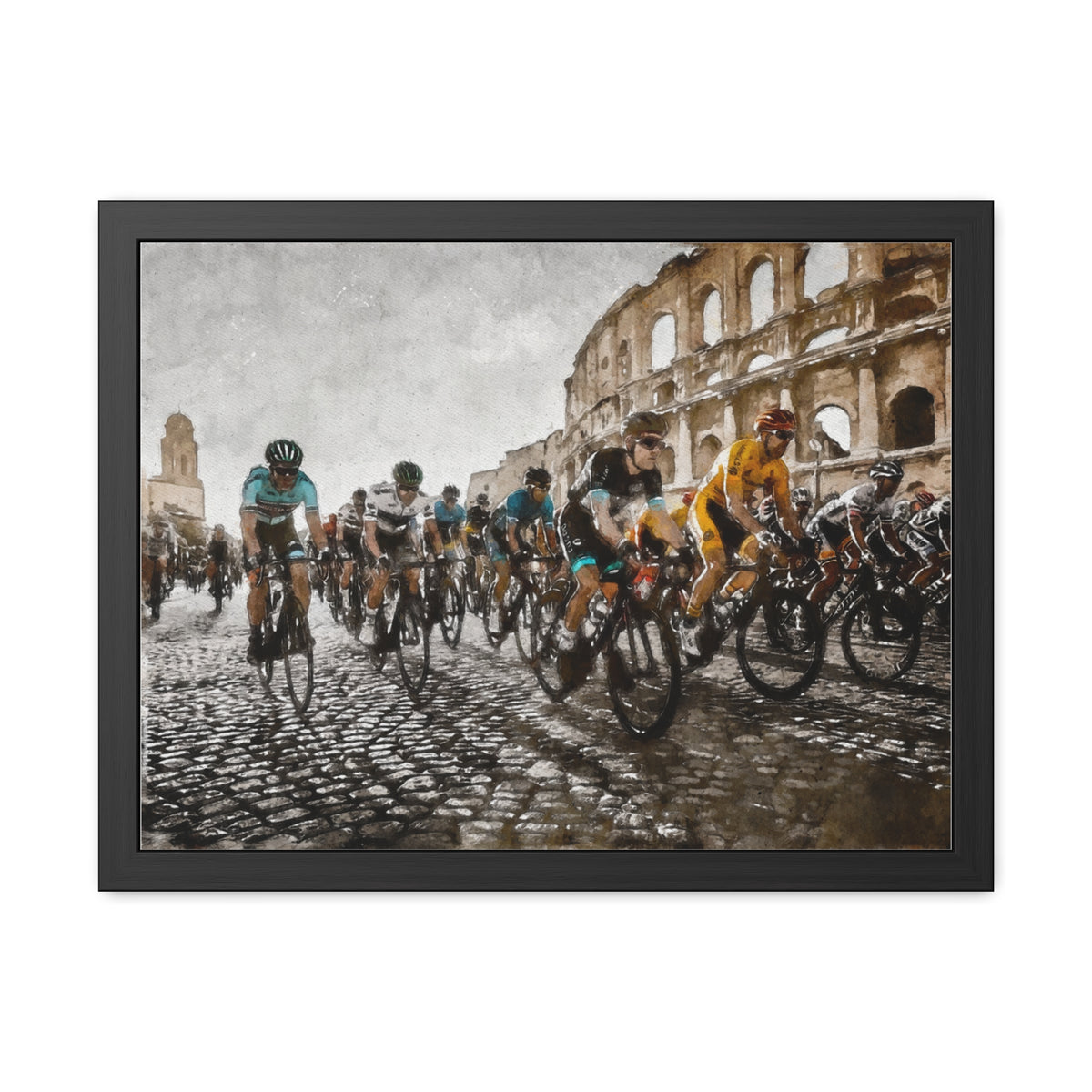 Ride with Style, Giro d'Italia Art Print Poster, A Striking Tribute to Cycling Passion and a Perfect Home Accent