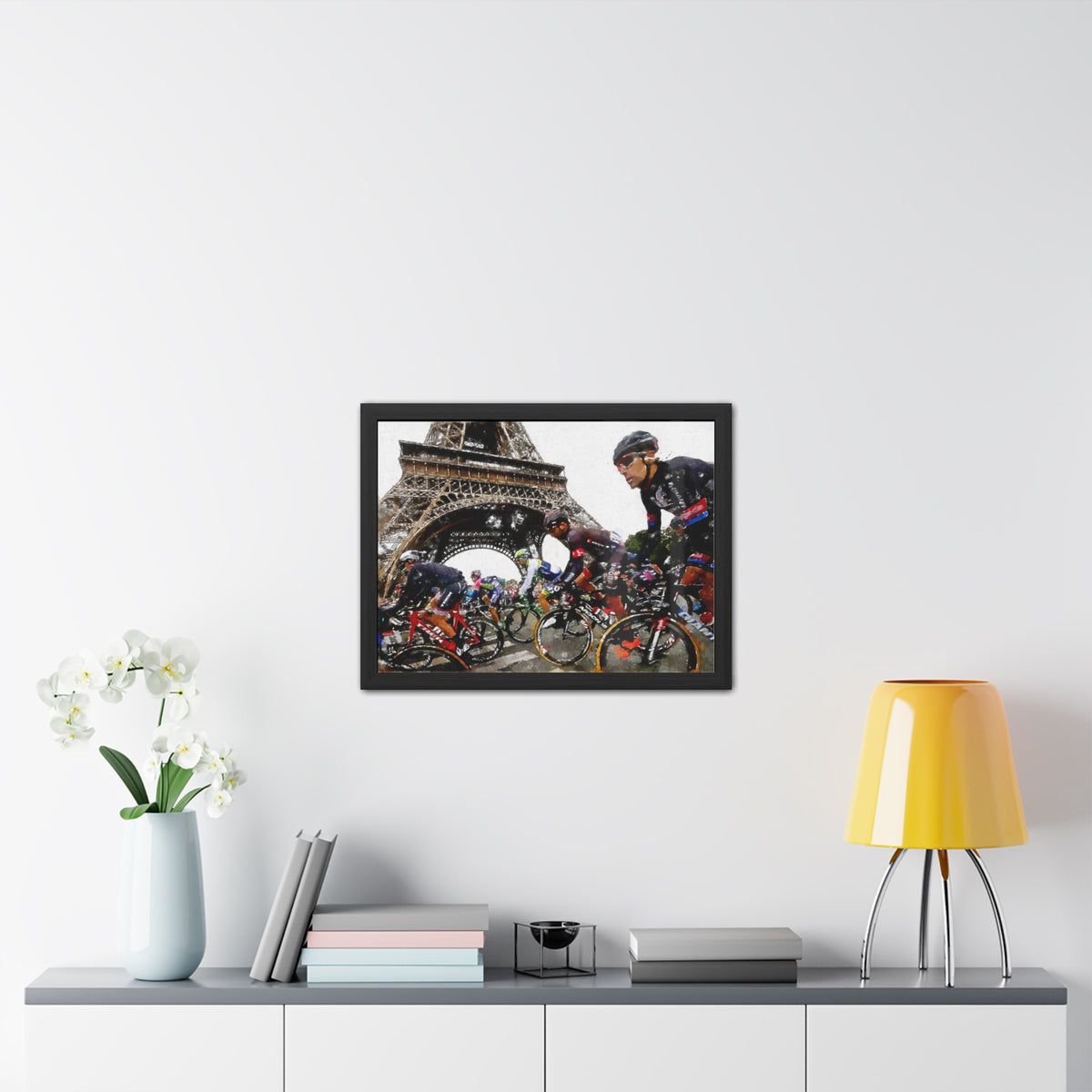 Tour de France Triumph, Dynamic Cycling Framed Wall Art Poster,  Perfect Cycling Gift and Home Decor Masterpiece