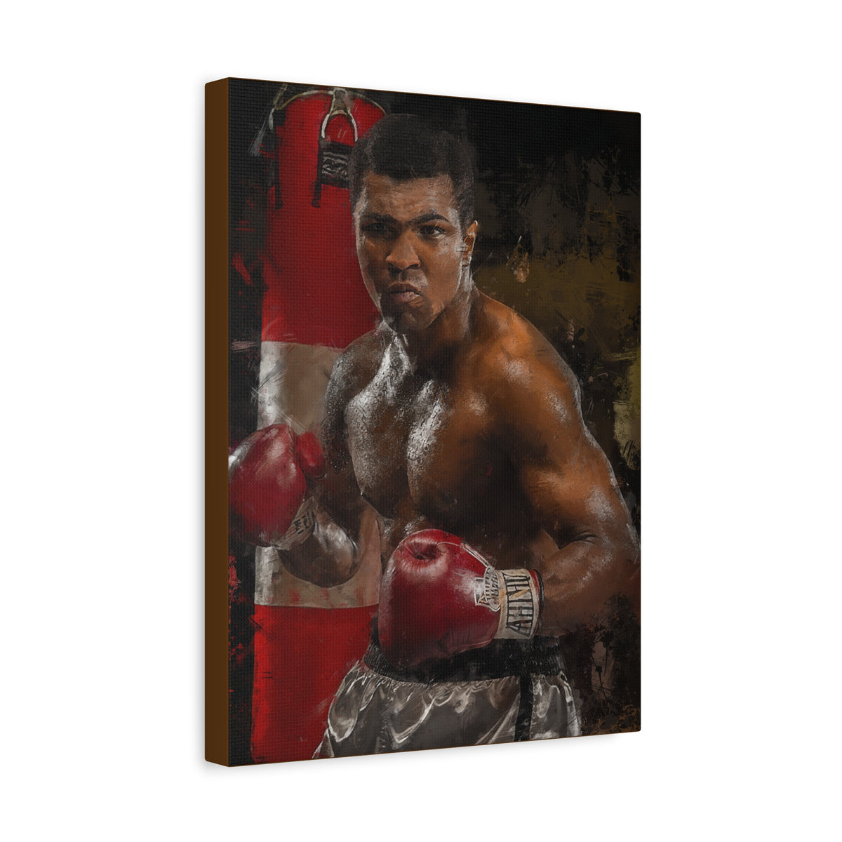 The Greatest: Muhammad Ali Stretched Canvas Fine Art Boxing Print Poster - Ready to Hang, Wall Art Boxing Gift