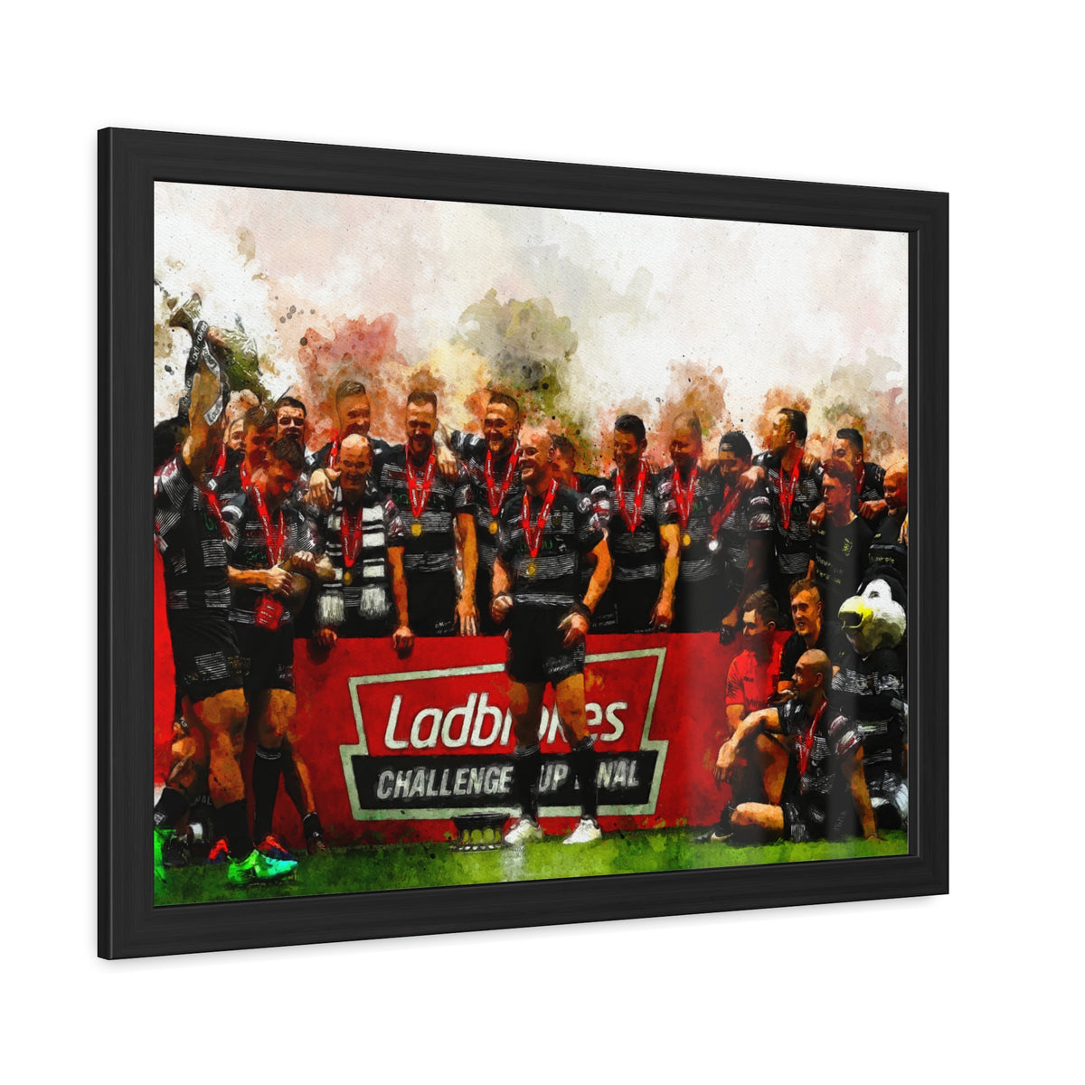 Rugby League Challenge Cup Winners 2017 Hull F.C. Framed Art Print Poster, Ready to Hang, Hull Fan Gift