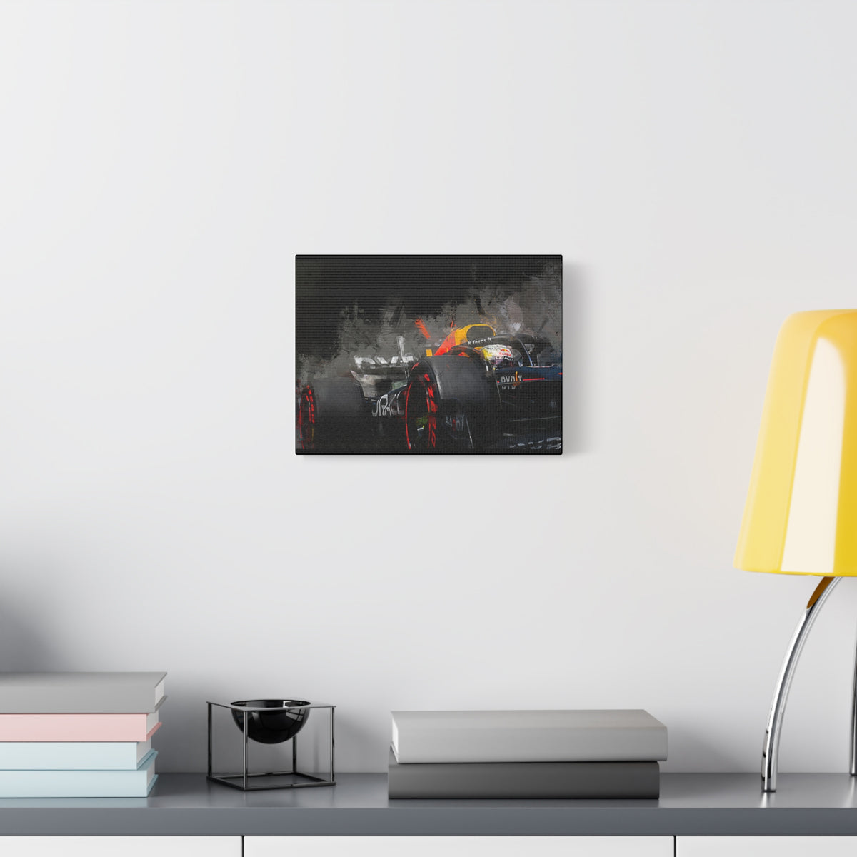 Formula One Speed Unleashed: Stretched Matte Canvas Fine Art F1 Print Poster - Ready to Hang, Wall Art Formula One Gift