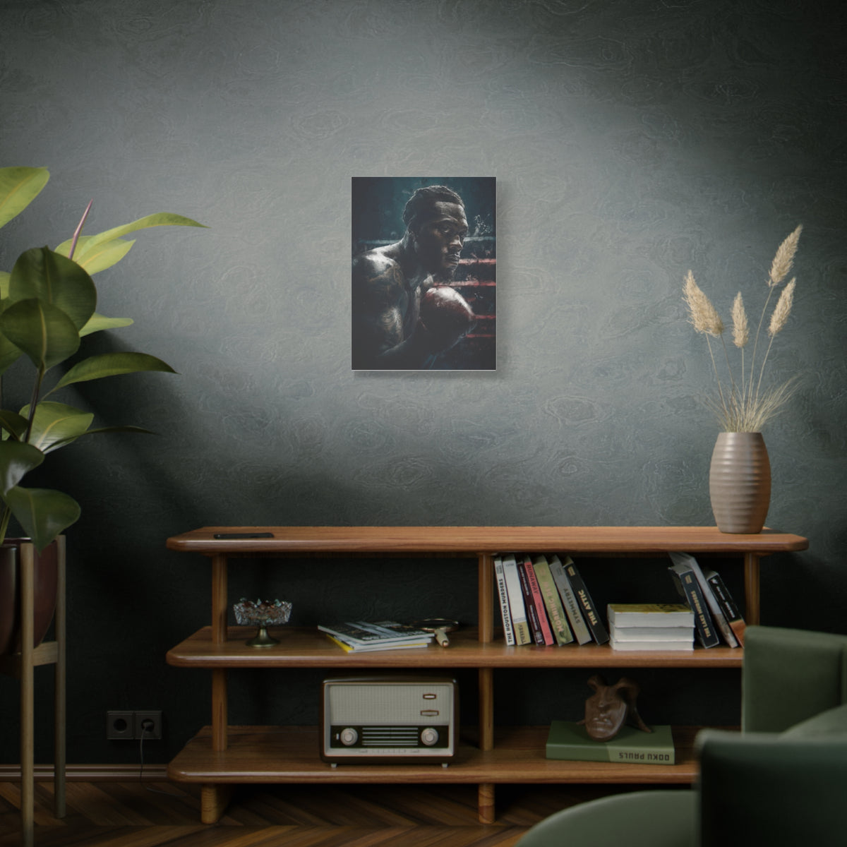 Deontay Wilder Portrait Painting: Expressive Canvas Fine Art - Ready to Hang, Wall Art Boxing Gift - Fine Art Boxing Print Poster