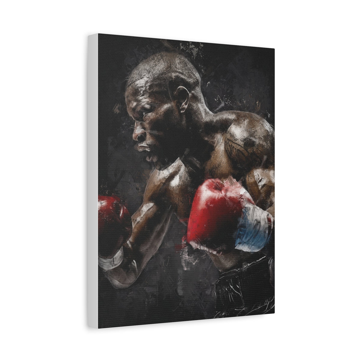 Floyd's Essence: Stretched Canvas Fine Art Boxing Print Poster,  Ready to Hang, Wall Art Boxing Gift
