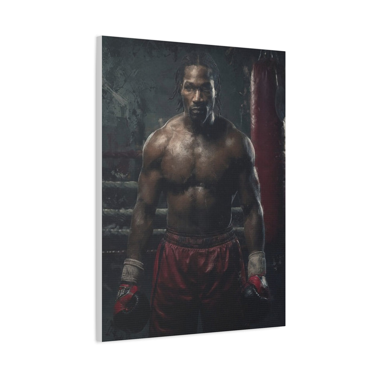 Lennox Lewis: Dynamic Boxing Brilliance - Stretched Canvas Fine Art Boxing Print Poster, Ready to Hang, Wall Art Boxing Gift (Copy)