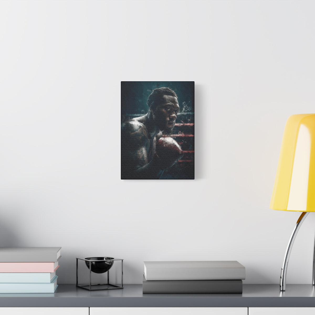 Deontay Wilder Portrait Painting: Expressive Canvas Fine Art - Ready to Hang, Wall Art Boxing Gift - Fine Art Boxing Print Poster