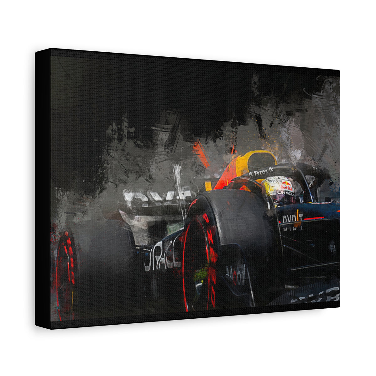 Formula One Speed Unleashed: Stretched Matte Canvas Fine Art F1 Print Poster - Ready to Hang, Wall Art Formula One Gift
