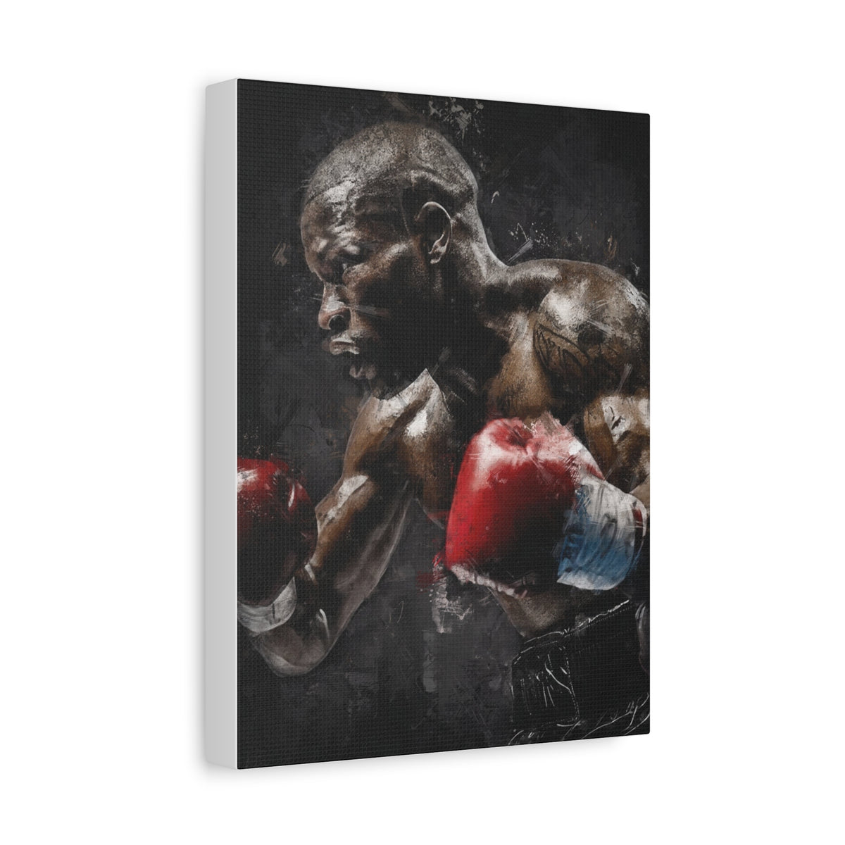Floyd's Essence: Stretched Canvas Fine Art Boxing Print Poster,  Ready to Hang, Wall Art Boxing Gift