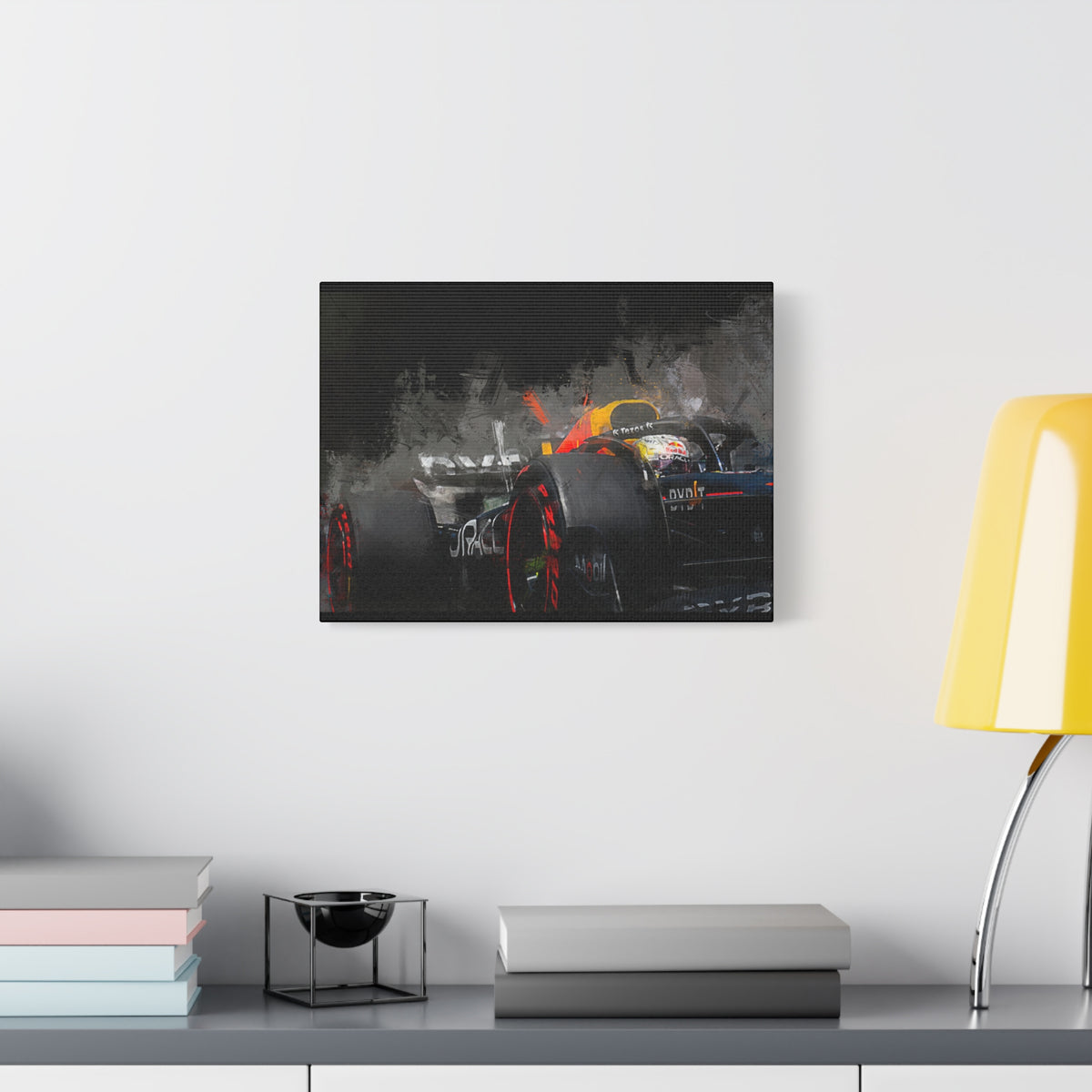 Formula One Speed Unleashed: Stretched Matte Canvas Fine Art F1 Print Poster - Ready to Hang, Wall Art Formula One Gift