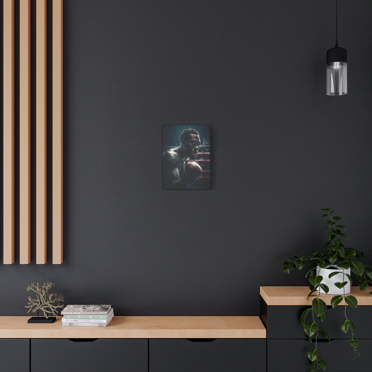 Deontay Wilder Portrait Painting: Expressive Canvas Fine Art - Ready to Hang, Wall Art Boxing Gift - Fine Art Boxing Print Poster