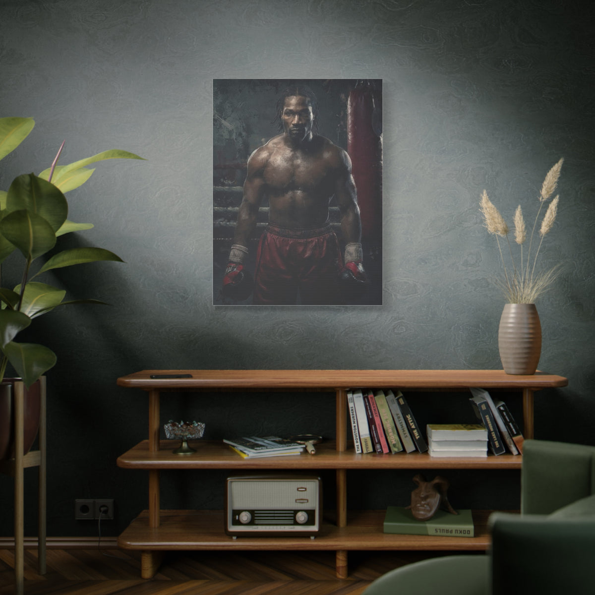 Lennox Lewis: Dynamic Boxing Brilliance - Stretched Canvas Fine Art Boxing Print Poster, Ready to Hang, Wall Art Boxing Gift (Copy)