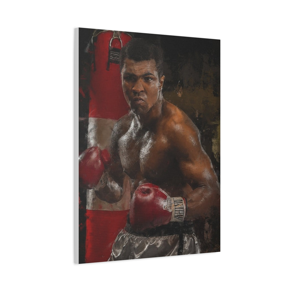 The Greatest: Muhammad Ali Stretched Canvas Fine Art Boxing Print Poster - Ready to Hang, Wall Art Boxing Gift